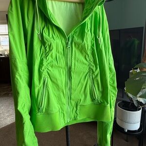 lululemon athletica Neon Green Full-Zip Hoodie Jacket